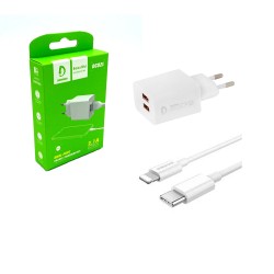 CHARGER ADAPTER DENMEN DC02L DUAL USB PORTS 2.4A WHITE CHARGER ADAPTER DENMEN DC02L DUAL USB PORTS 2.4A WHITE